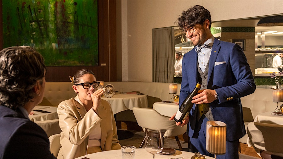 Wine director Aukai Bell oversees a list of more than 2,000 wines at Grand Award winner Gabriel Kreuther.